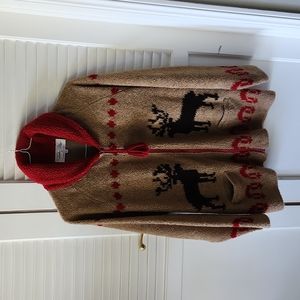 Tasha Polizzi Fleeze Deer Motif Jacket